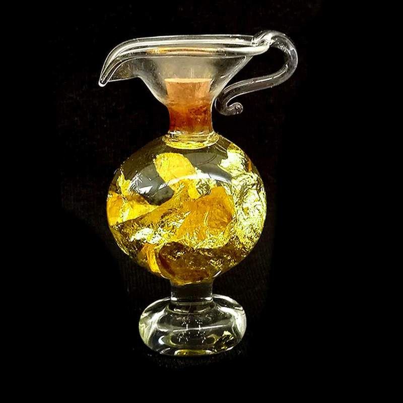 Jarra Vidrio Soplado Oro