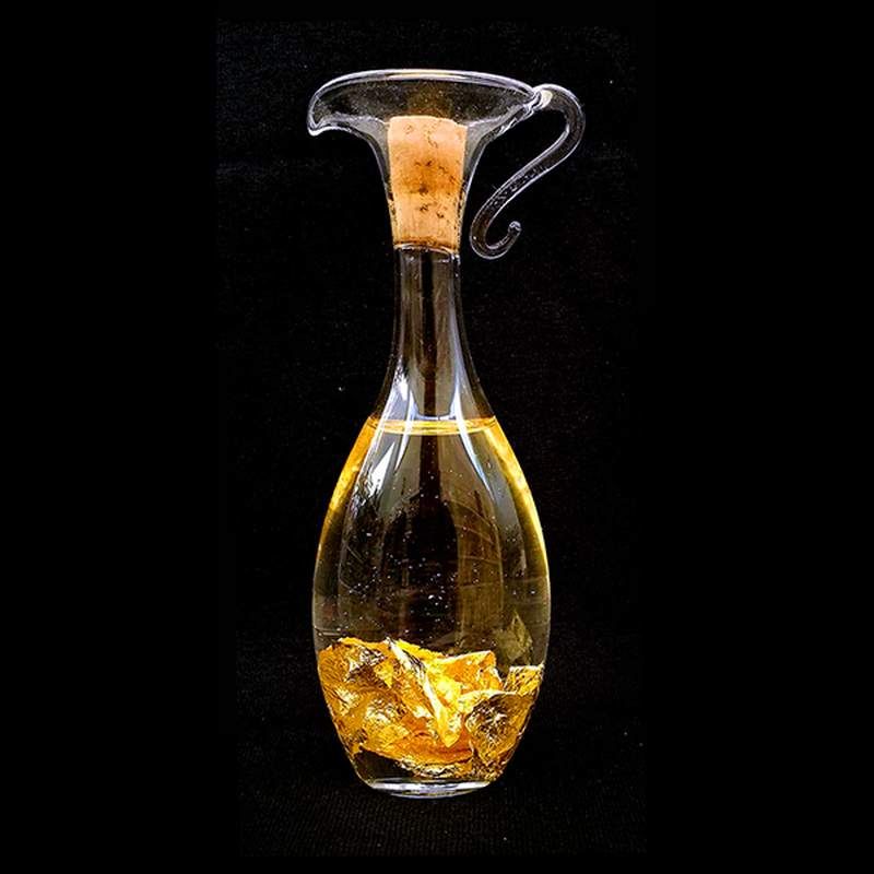 Jarra Vidrio Soplado Oro
