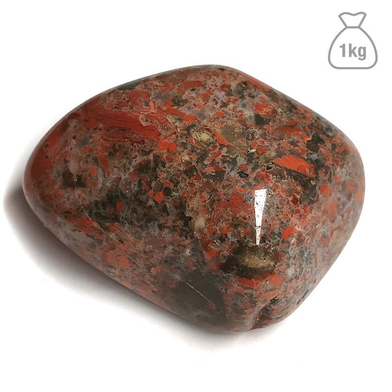 Jumbo Tumbled Brecciated Jasper. Bag 1kg
