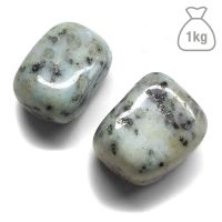 Jaspe Kiwi Rodado Grande. Bolsa 1kg.