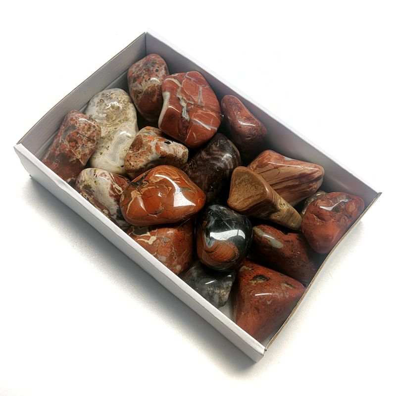 Jumbo Tumbled Breciated Jasper. Lot 2kg.