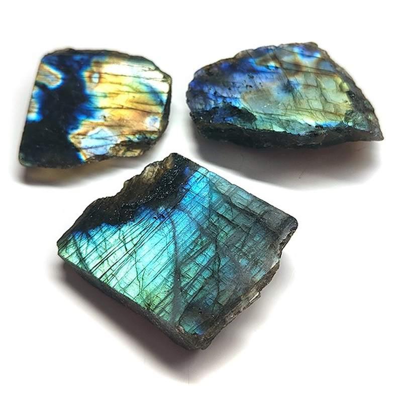 Labradorite (one side polished). Price per Kg