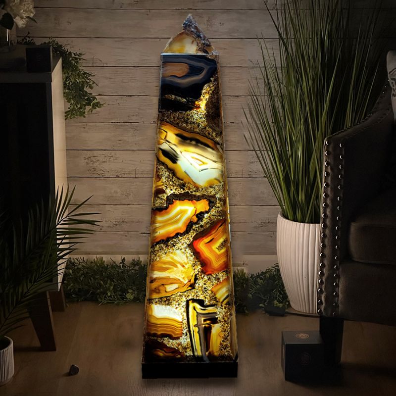 Lámpara de Ágata Obelisco 65cm