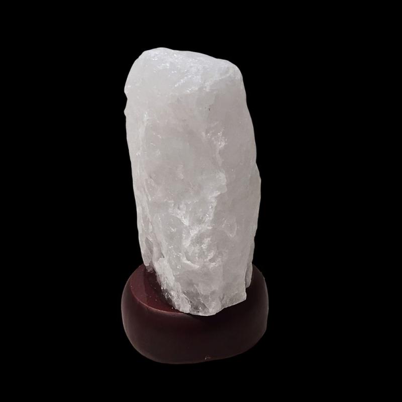 Lámpara Cristal de Roca (16cm x ø9cm). Cable 1,5m