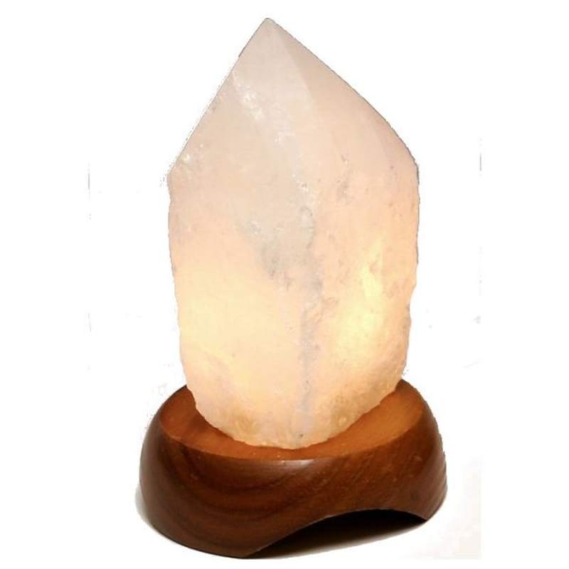 Lampe en Cristal de Roche Semi-Poli 13 cm