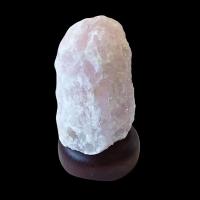 Lámpara Cuarzo Rosa (18cm x ø9cm). Cable 1,5m
