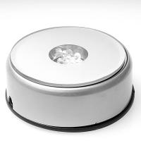 Rotatory Base Lamp silver colour (7 LEDs)  Rotatory Base Lamp silver colour (7 LEDs)
