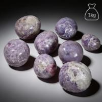 Lepidolita Rodado Mediano. Bolsa 1kg.