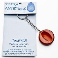 Llavero Antiestrés Brasil Jaspe Rojo