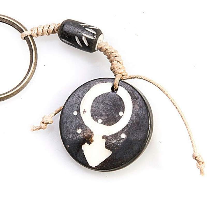 Masculine Fertility Ethnic Keyring