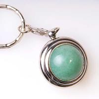 Llavero Virgo /Cuarzo Verde (Set 3 uni.)