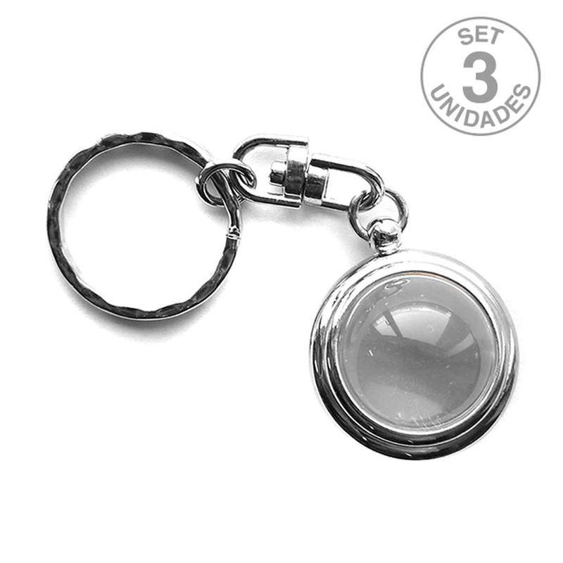 Porte-clés Balle Cristal de Roche (pack 3 un)