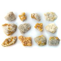 Azufre con cristales de Celestina (Sicilia). Lote