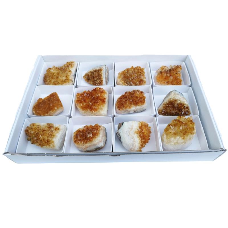 Citrine Druses ("A" Quality). Set 12 Un.