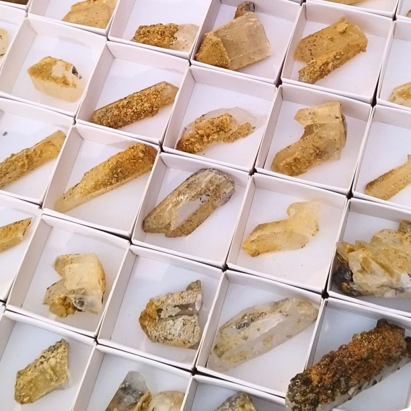 Puntas de Cuarzo con Siderita (Portugal). Lote 54 Un.