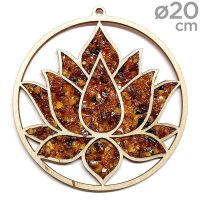 Simbolo Flor de Loto con Ámbar (ø20cm)