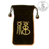 Bolsa Terciopelo Símbolo Chino "Lu" (Éxito). Set 5 Un.