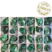 Polished Botryoidal Malachite. Set 24 Un.