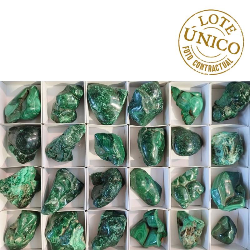 Malaquita Botroidal Pulida. Lote 24 Un.