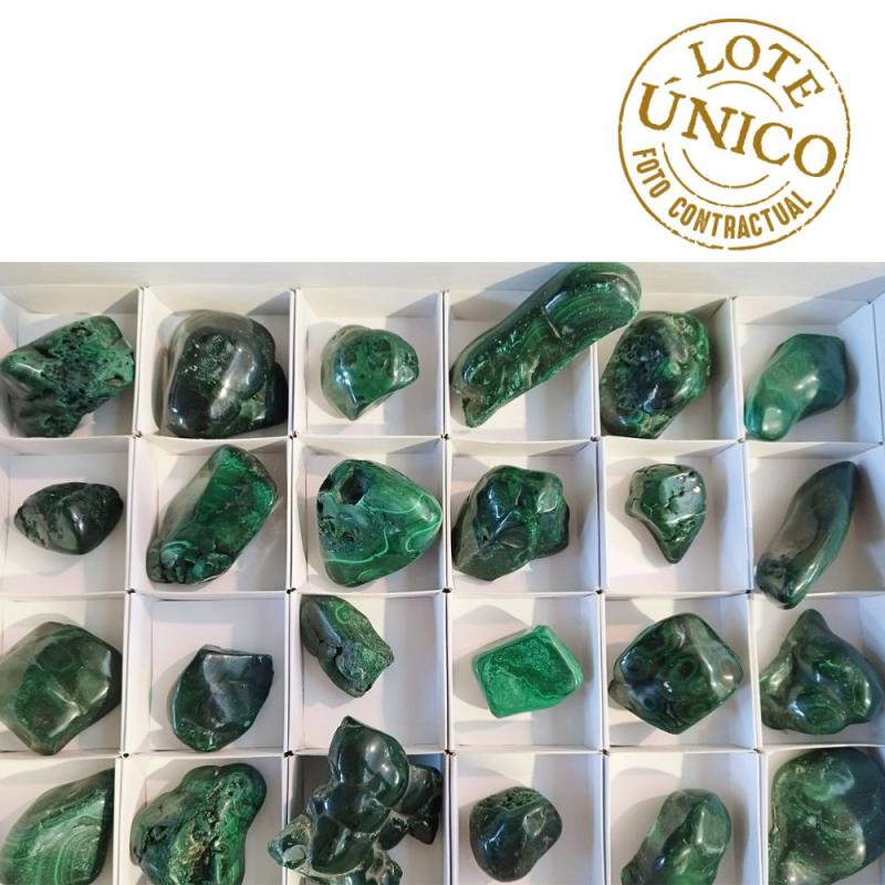 Malaquita Botroidal Pulida. Lote 24 Un.