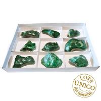 Malaquita Botroidal con Crisocola. Lote 9 Un.