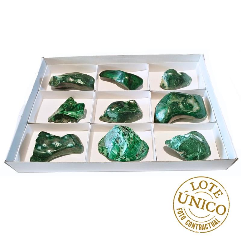 Botroidal Malachite with Chrysocolla. Lot 9 Un.