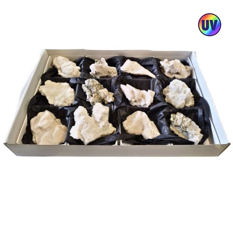 Manganocalcita (UV). Lote 12 Un.