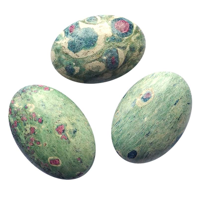 Ruby Zoisite Oval Massager 7x4,5x2,5cm.