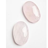 Masajeador Oval pequeño Cuarzo Rosa