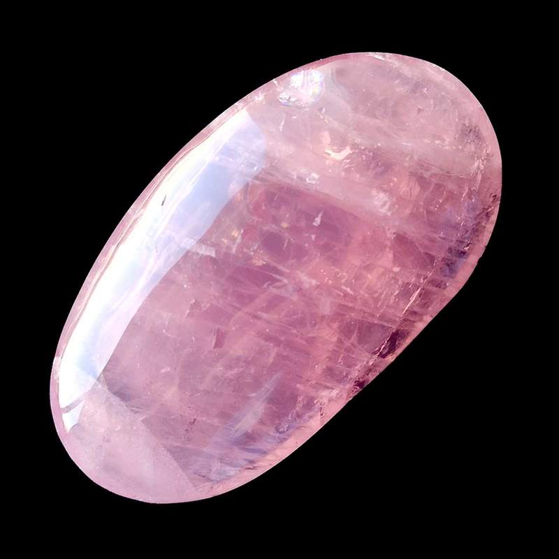 Masseur Ovale Quartz Rose 8x6cm