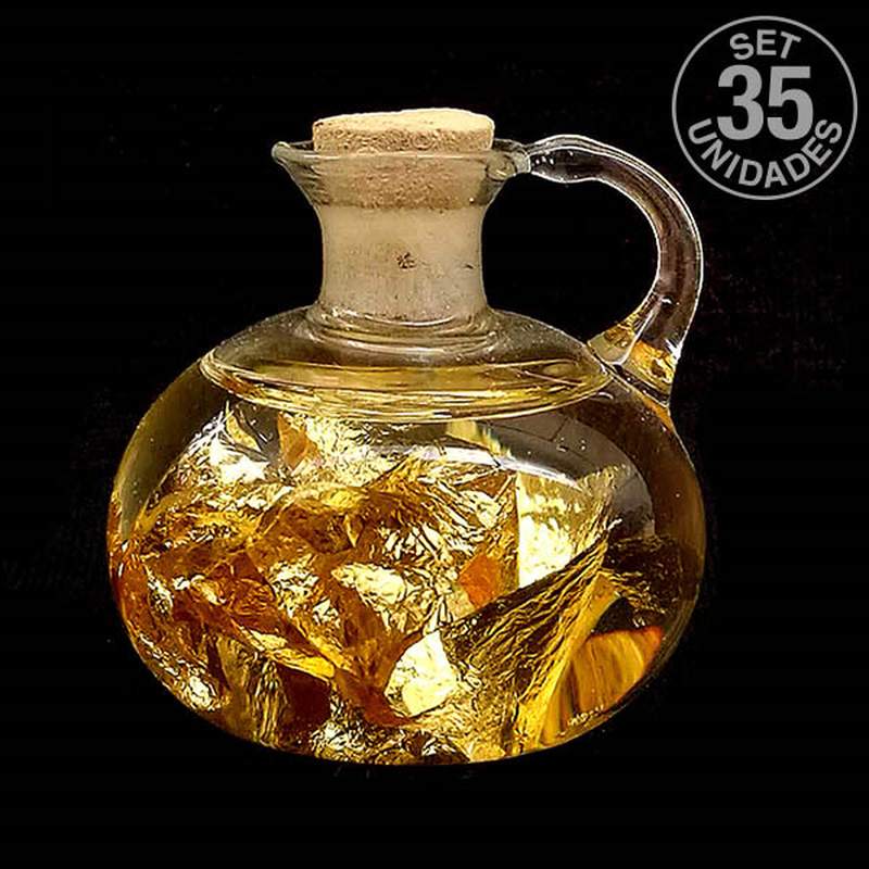Gold Flask handle. Set 35 un.