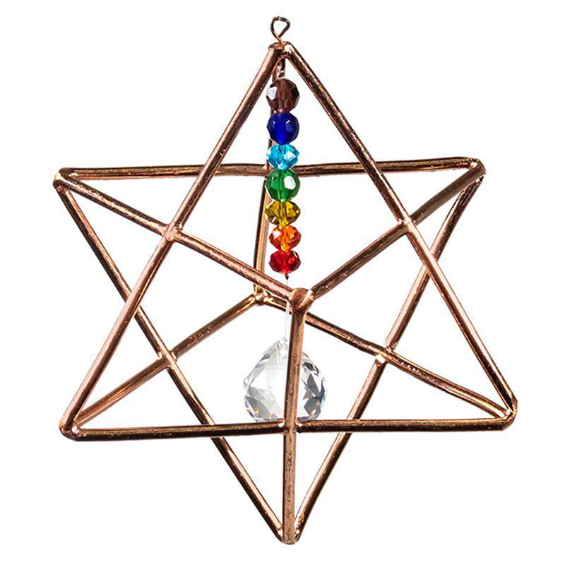 Merkaba Estrella Cristales 7 Chakras (12cm)