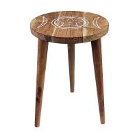 Mesa Auxiliar Símbolo Estrella en madera maciza.