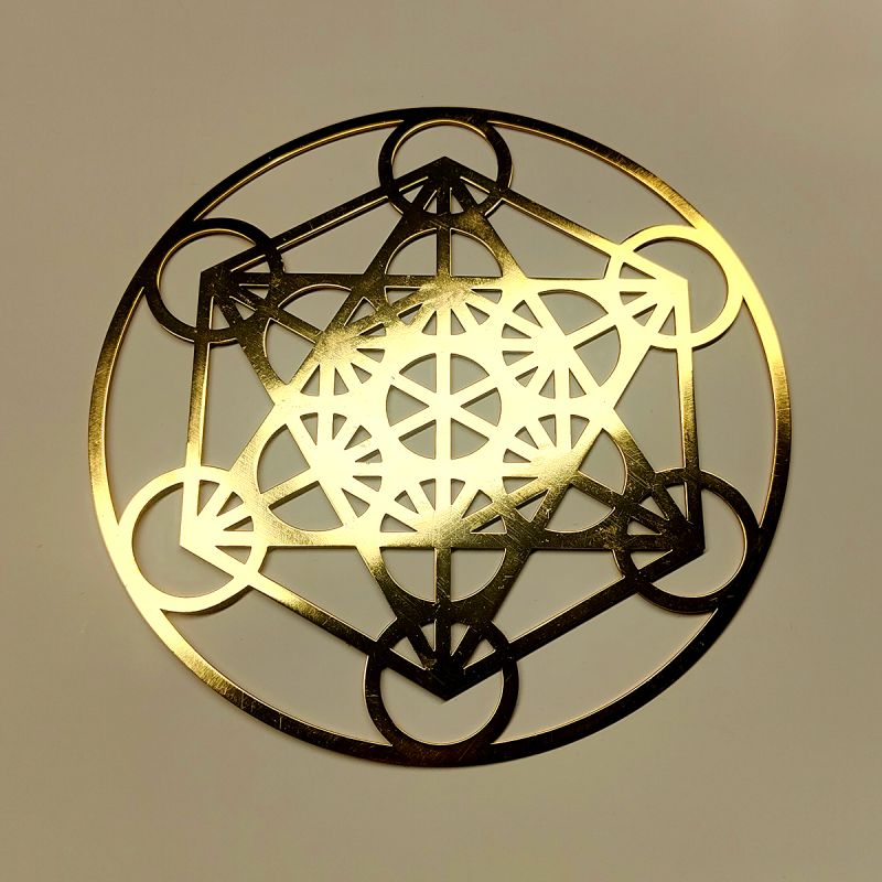 Símbolo Metatron Dorado (15 cm)
