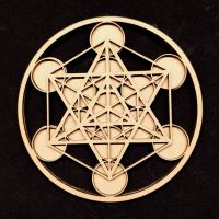 Símbolo Metatron en madera (10 cm)