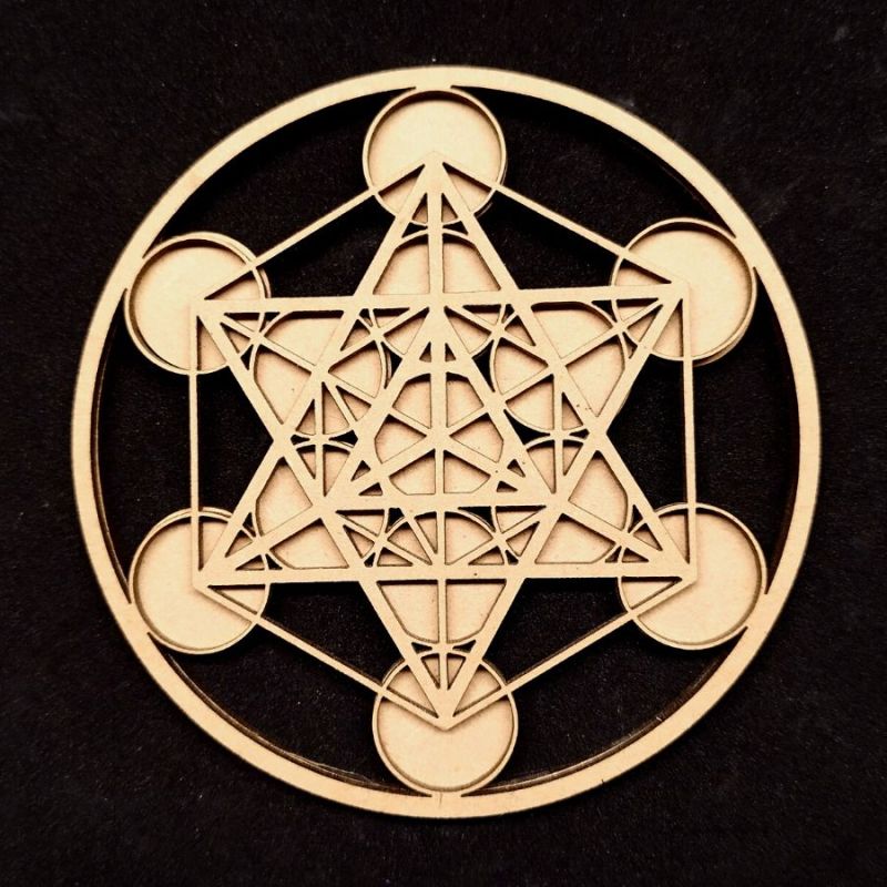 Símbolo Metatron en madera (10 cm)