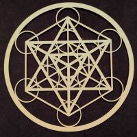 Símbolo Metatron en madera (23 cm)