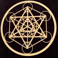 Símbolo Metatron en madera (30 cm)