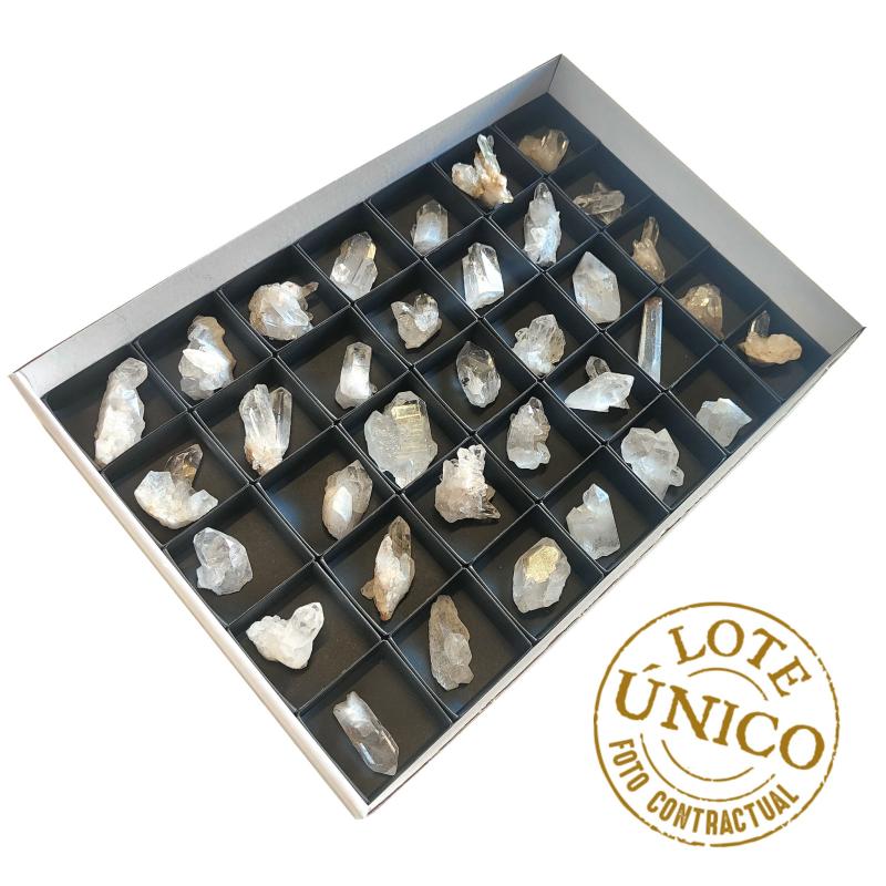 Lot Druses Cristal de Roche (Brésil). Set 35 Un.