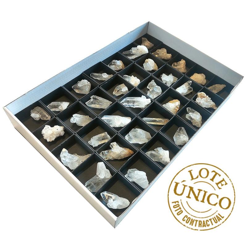 Lot Druses Cristal de Roche (Brésil). Set 35 Un.