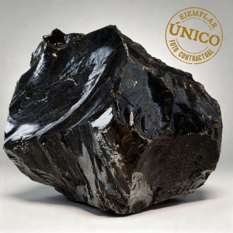 Obsidiana Negra (México). 19,9kg