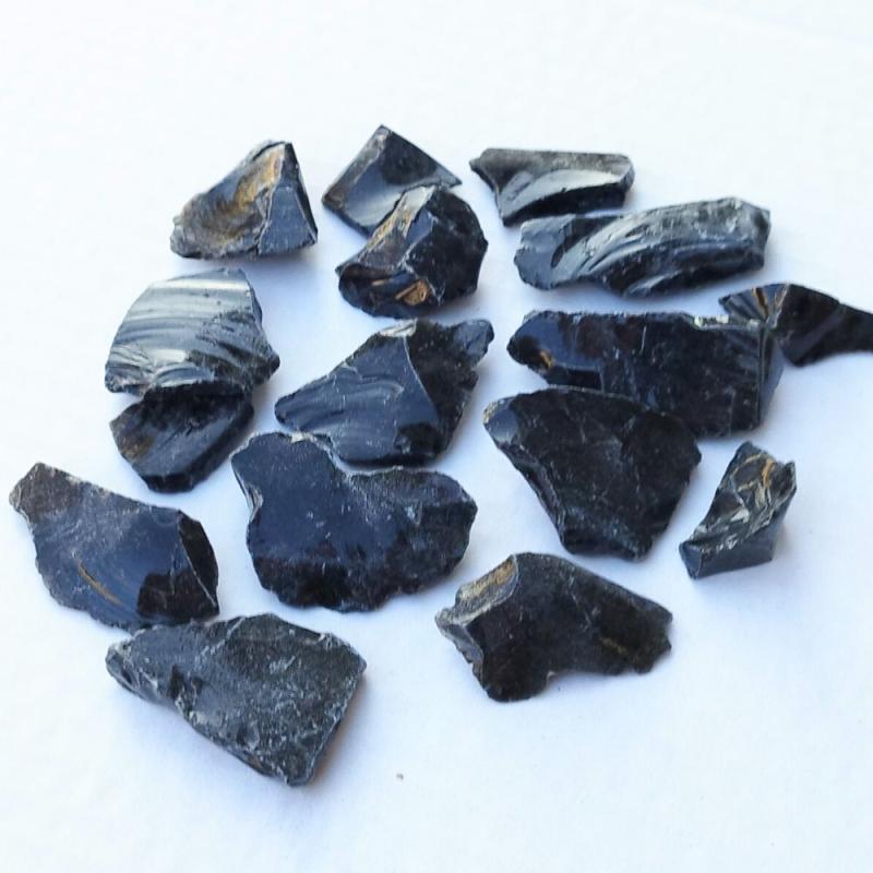 Obsidiana Negra Chip (México). Bolsa 5kg