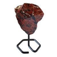 Obsidiana Mahogany con pie metálico