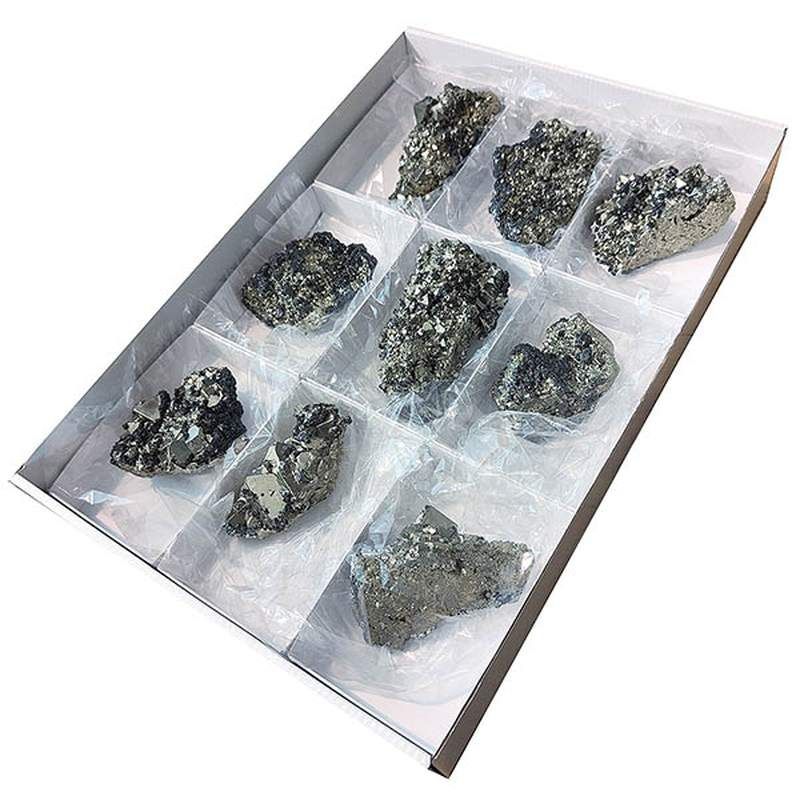 Pirita Octaédrica (Perú). Lote 9 piezas