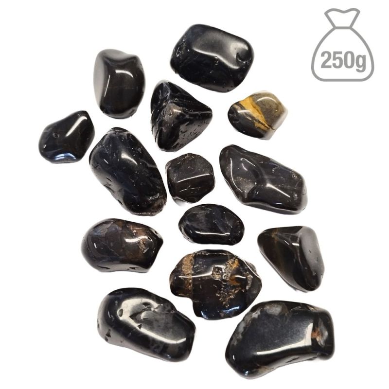 Small Tumbled Black Onyx. Bag 250g