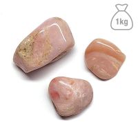 Opalo Rosa rodado mediano/grande. Bolsa 1kg
