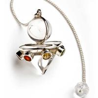 Péndulo  Cónico Bola Cristal Roca