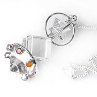 Péndulo Cónico Cubo Merkaba Cristal de Roca