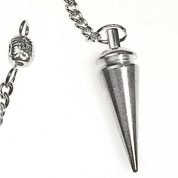 Silvery Conical Metal Pendulum