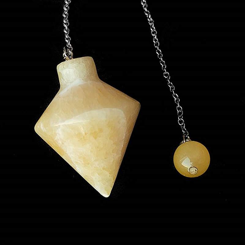 Yellow Jadeite Conical Pendulum